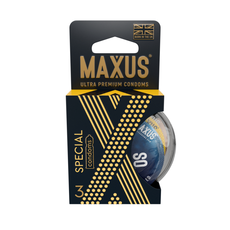 Презервативы точечно-ребристые "Maxus Special" 3шт 