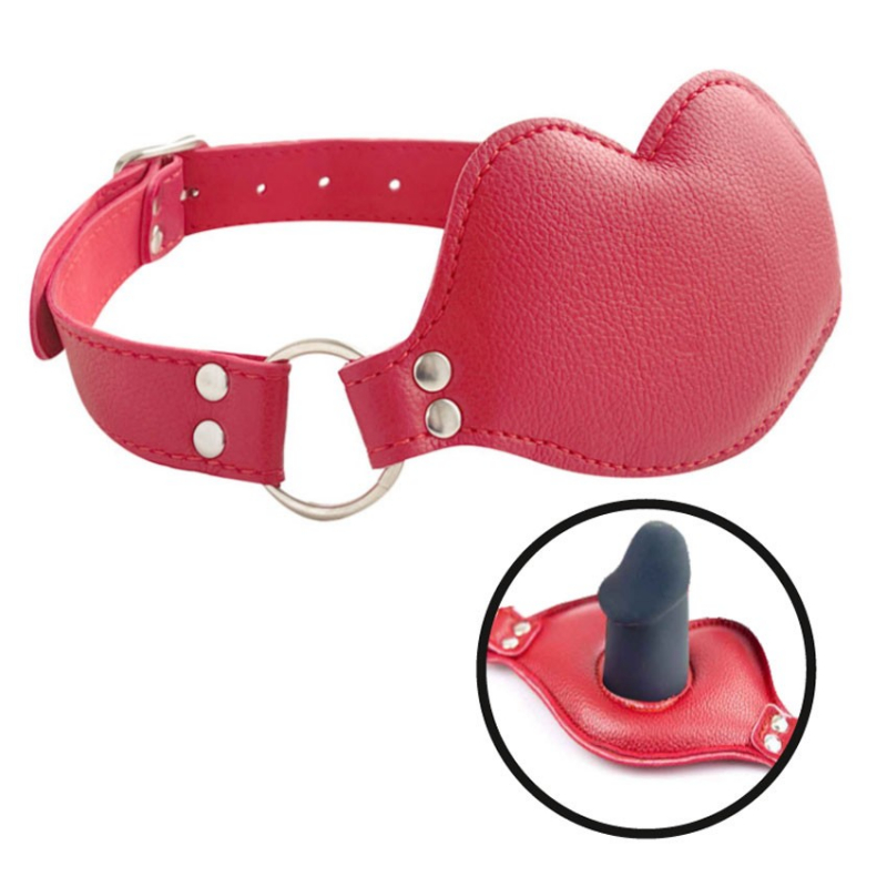 Кляп-маска "Notabu BDSM" красные губки 